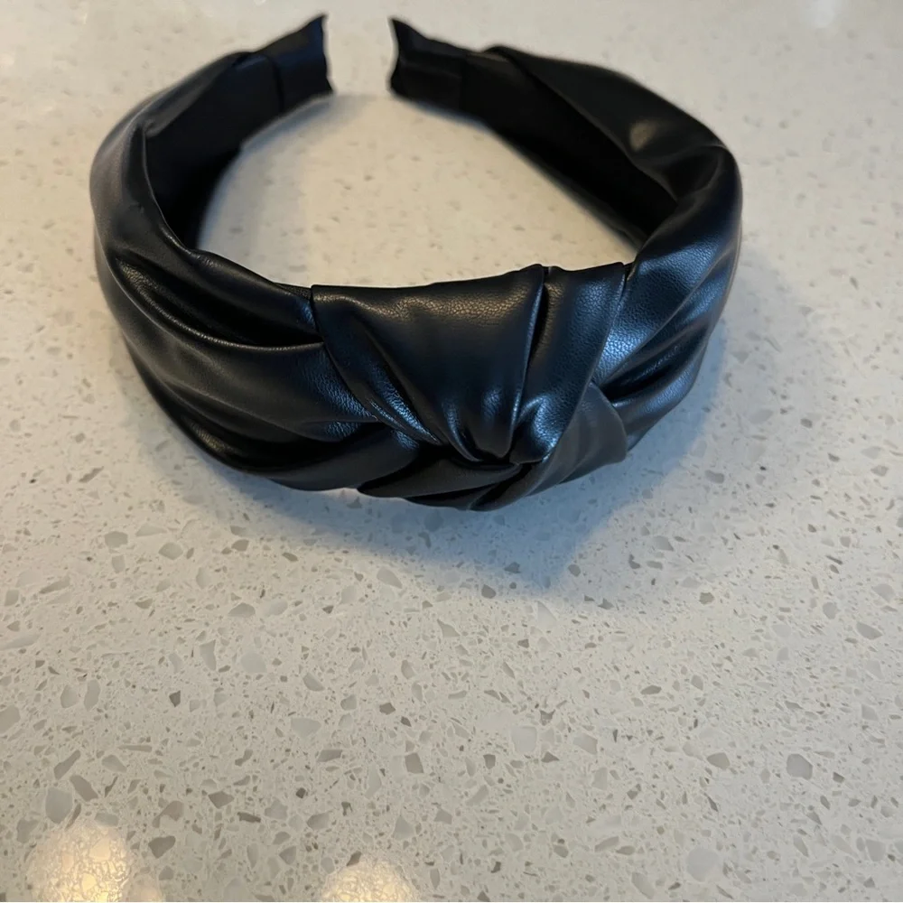 Solid Color Knot Pu‎ Hairband , Hair Accessory